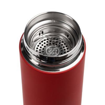 Термос с ситечком Percola, красный-2