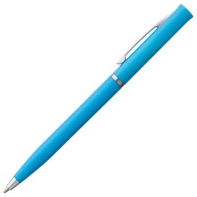 Ручка шариковая Euro Chrome, голубая-1