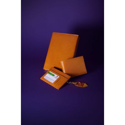 Портмоне Apache, с отделением для мелочи, горчичное-6