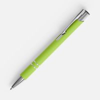 Ручка шариковая Keskus Soft Touch, зеленое яблоко