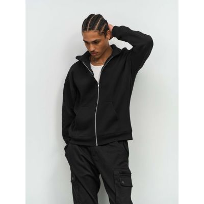 Толстовка унисекс на молнии Jelo, черная-5