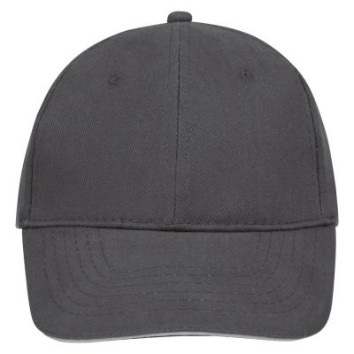 Бейсболка Buffalo, темно-серая со светло-серым-1