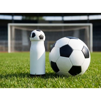 Спортивная термобутылка Kaleidosport, белая с черным-6