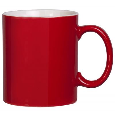 Кружка Promo, красная с белым-0