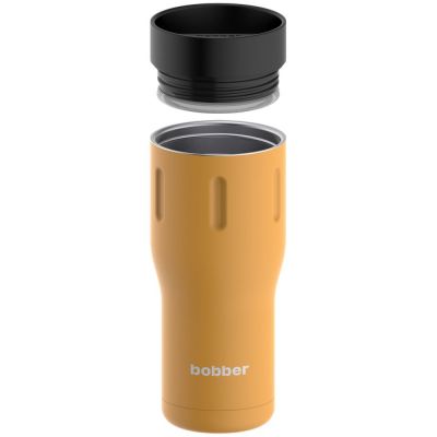Термостакан Tumbler 470, вакуумный, оранжевый-3