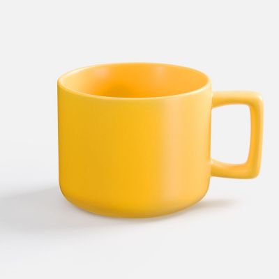 Чашка Jumbo в коробке матовая, желтая-1