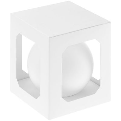 Оформительский шар Finery, 10 см, матовый белый-1