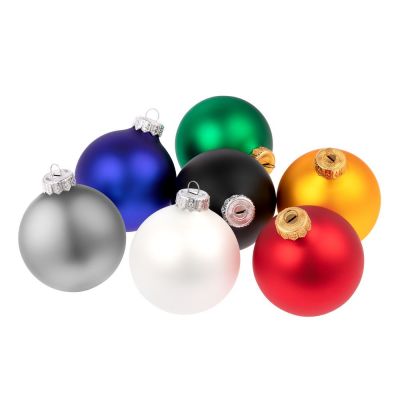 Елочный шар Gala Night Matt в коробке, черный, 8 см-5