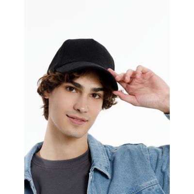 Бейсболка Woolridge, черная-5