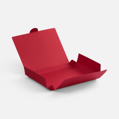 Коробка самосборная Flacky, темно-красная-2