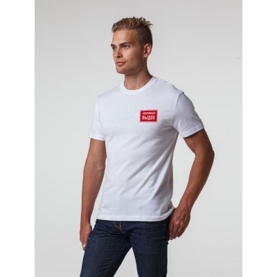 Футболка «Аварийный выдох», белая-0