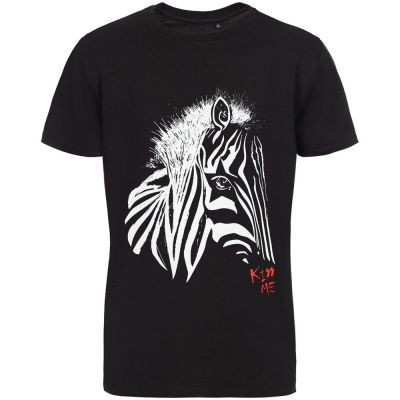 Футболка мужская «Арт-рокстар. Kiss Me», черная-1