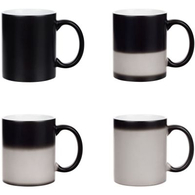 Кружка «Хамелеон», ver.3, матовая, черная-6