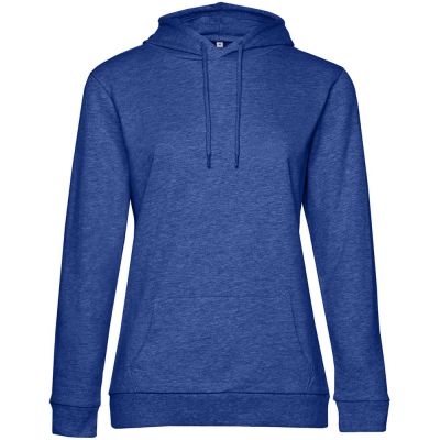 Толстовка с капюшоном женская Hoodie, ярко-синий меланж-0