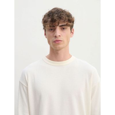 Футболка с длинным рукавом Thermal T, бежевая (неокрашенная)-4