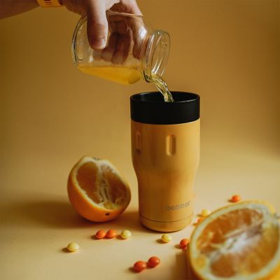 Термостакан Tumbler 350, вакуумный, оранжевый-5