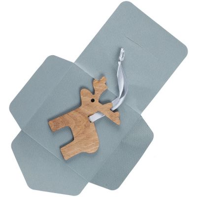 Деревянная подвеска Carving Oak, в форме лося-2