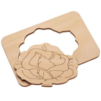 Карточки-раскраски Wood Games, овощи-3