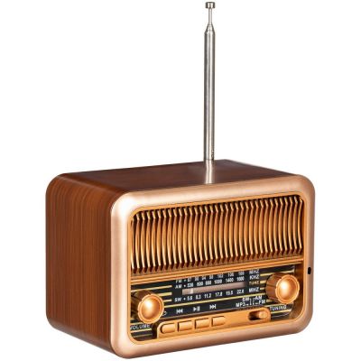 Bluetooth-колонка с радио Beatnik, коричневая-5