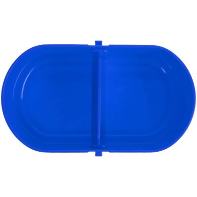 Ланчбокс Lunch Break, синий с белым-3