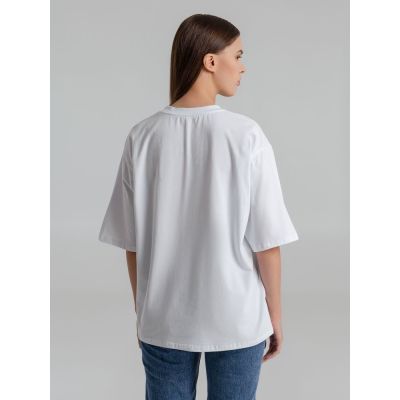 Футболка оверсайз Slope, белая (белоснежная)-4