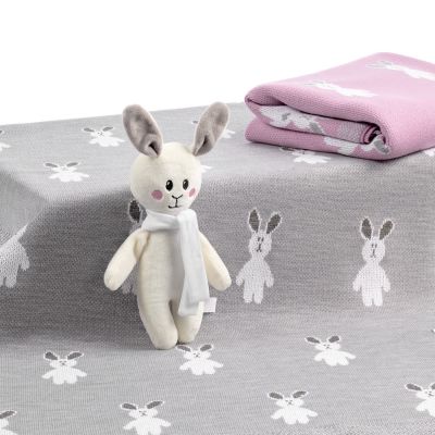 Набор детский с зайками Beastie Toys, серый-5