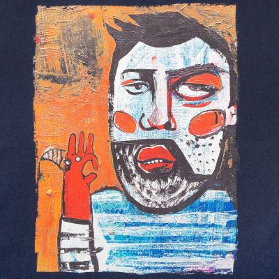 Футболка «У матросов нет вопросов», кобальт (темно-синяя)-3