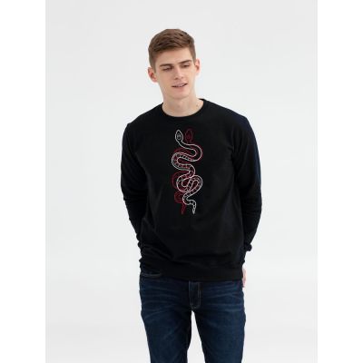 Толстовка «Змий», черная-0