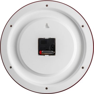 Часы настенные Flat Circle, бордовые-2