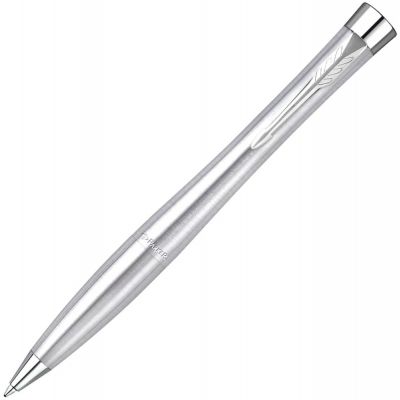 Ручка шариковая Parker Urban Twist Metro Metallic CT, серебристая-0