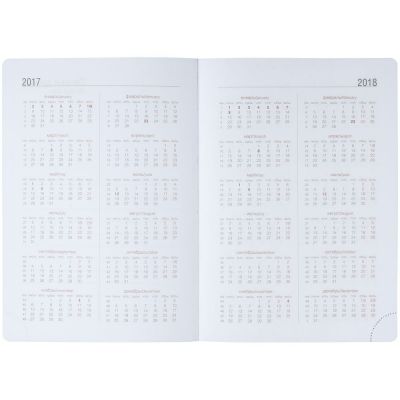 Ежедневник Butterfly, недатированный, белый с черным-5