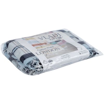 Плед London, синий-5