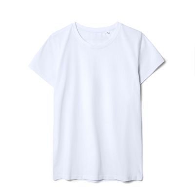 Футболка женская T-bolka Stretch Lady, белая (холодный оттенок)-0