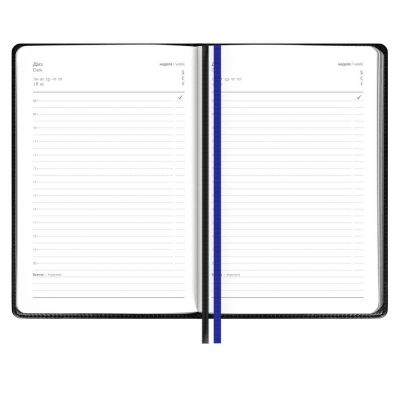 Ежедневник Alanis, недатированный, черный с синим-2