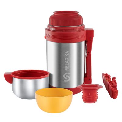 Термос для еды и напитков Relaxika 1000, стальной-5