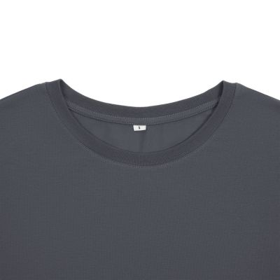 Футболка унисекс оверсайз Crosstown, темно-серая-2