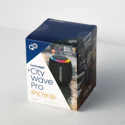 Водонепроницаемая колонка с подсветкой CityWave Pro, черная-3