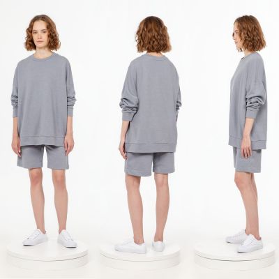 Свитшот унисекс S2, серый-2