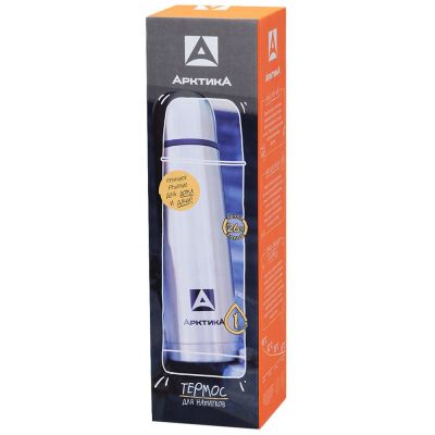 Термос «Арктика 1000», стальной-3