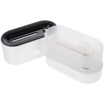 Увлажнитель-ароматизатор с имитацией пламени Fuego, белый-4