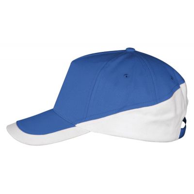 Бейсболка Booster, ярко-синяя с белым-0