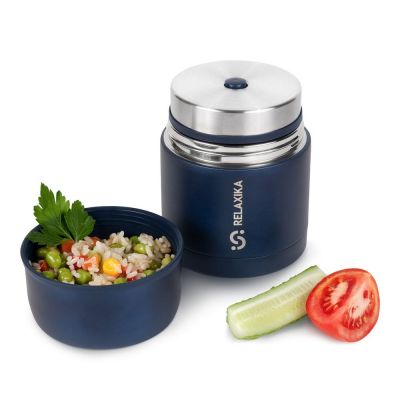 Термос для еды Relaxika 500, темно-синий-6