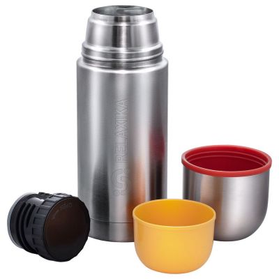 Термос Relaxika Duo 500 в чехле, стальной-5