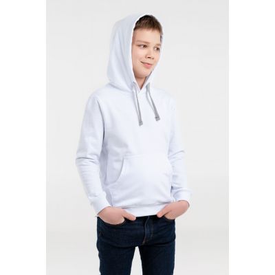 Толстовка с капюшоном детская Kirenga Kids, белая-3