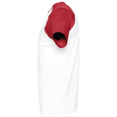 Футболка мужская двухцветная Funky 150, белая с красным-2