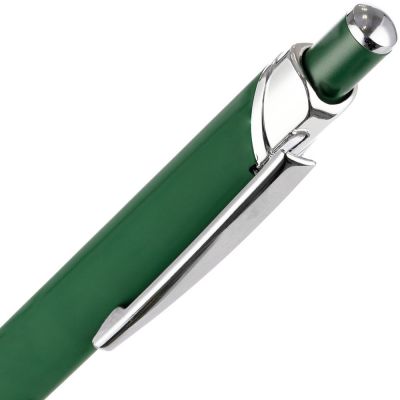 Ручка шариковая Chromos Soft Touch, зеленая-3