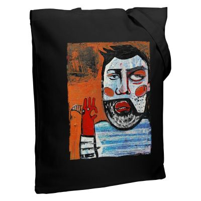 Холщовая сумка «У матросов нет вопросов», черная-0