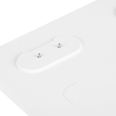 Станция беспроводной зарядки с колонкой и ночником Trilogy, белая-6