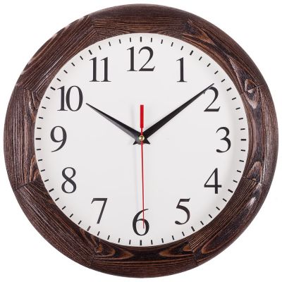 Часы настенные Treecky, мореный дуб-0