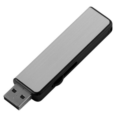 Флешка Ferrum, серебристая с черным, 8 Гб-1